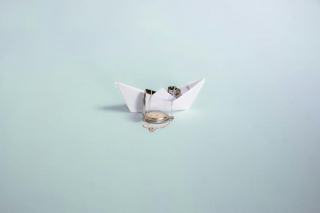 Pendentif chat origami : cadeau chat original sur Chat Bada