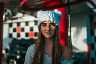Bonnet oreille chat femme : cadeau chat original sur Chat Bada