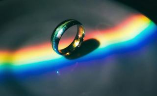 Bague chat arc en ciel : cadeau chat original sur Chat Bada