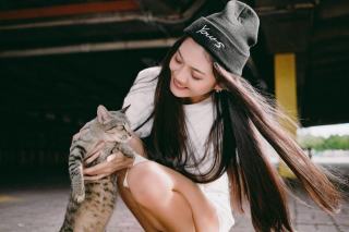 Bonnet chat kawaii : cadeau chat original sur Chat Bada