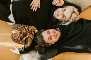 Pull avec poche pour chat : cadeau chat original sur Chat Bada