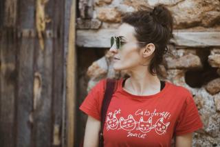 Tee shirt motif chat | Chat Bada